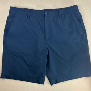 Under Armour Golf Shorts Mens 40 Navy Blue Performance Athletic